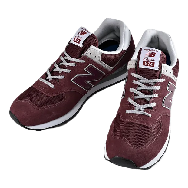 574 Burgundy / White