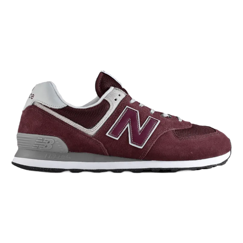 574 Burgundy / White