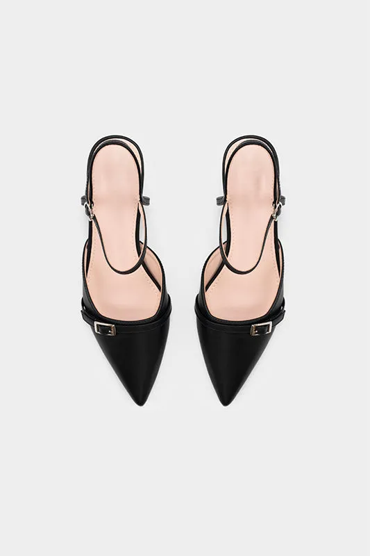 ANKLE STRAP KITTEN HEEL PUMP