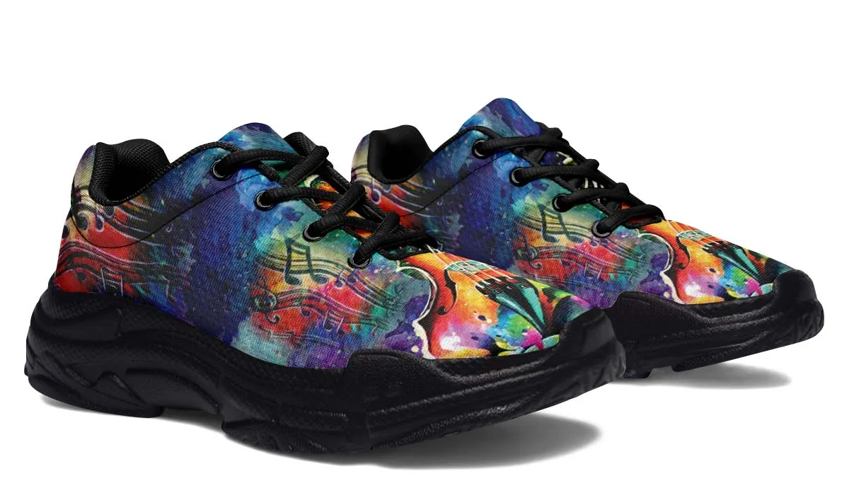 Artistic Violin Chunky Sneakers