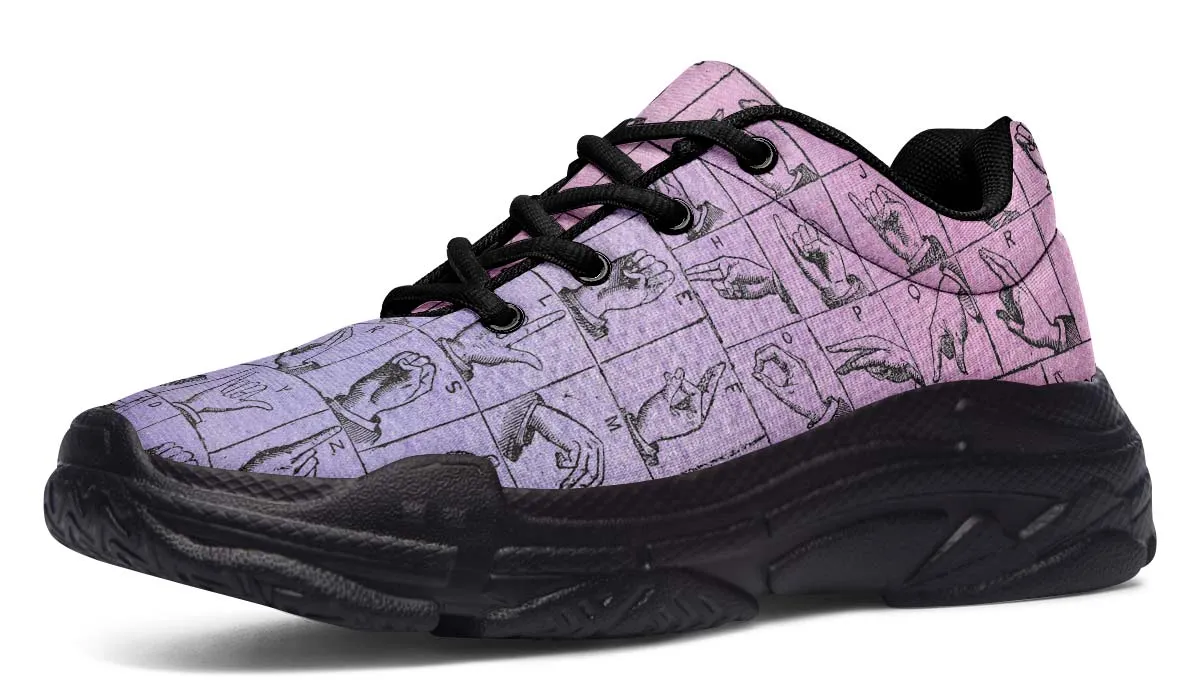 ASL Watercolor Chunky Sneakers