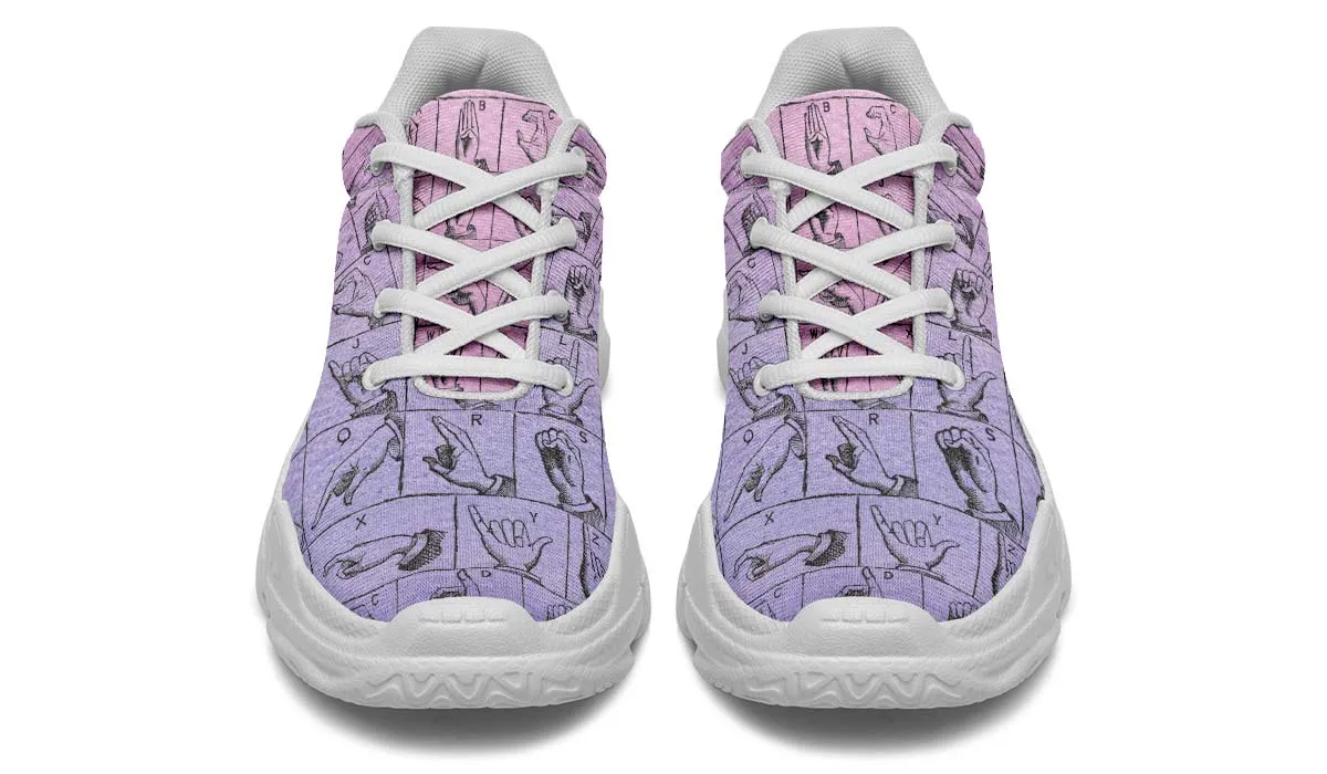 ASL Watercolor Chunky Sneakers