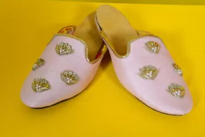 Baby Blush Mules work of art , stylish footware for kids