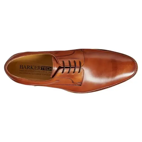 BARKER Ellon Shoes - Mens Derby Shoes - Antique Rosewood Calf