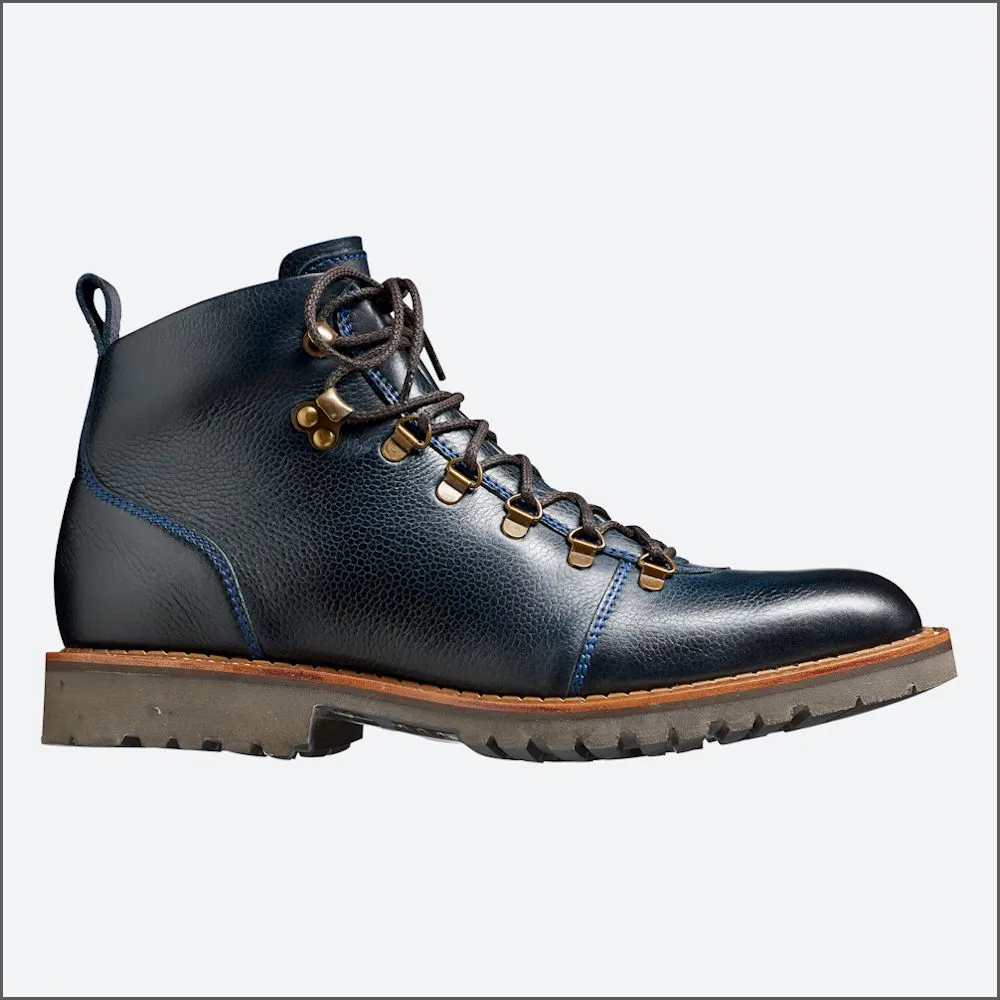 Barker Glencoe Navy Grain Boot/