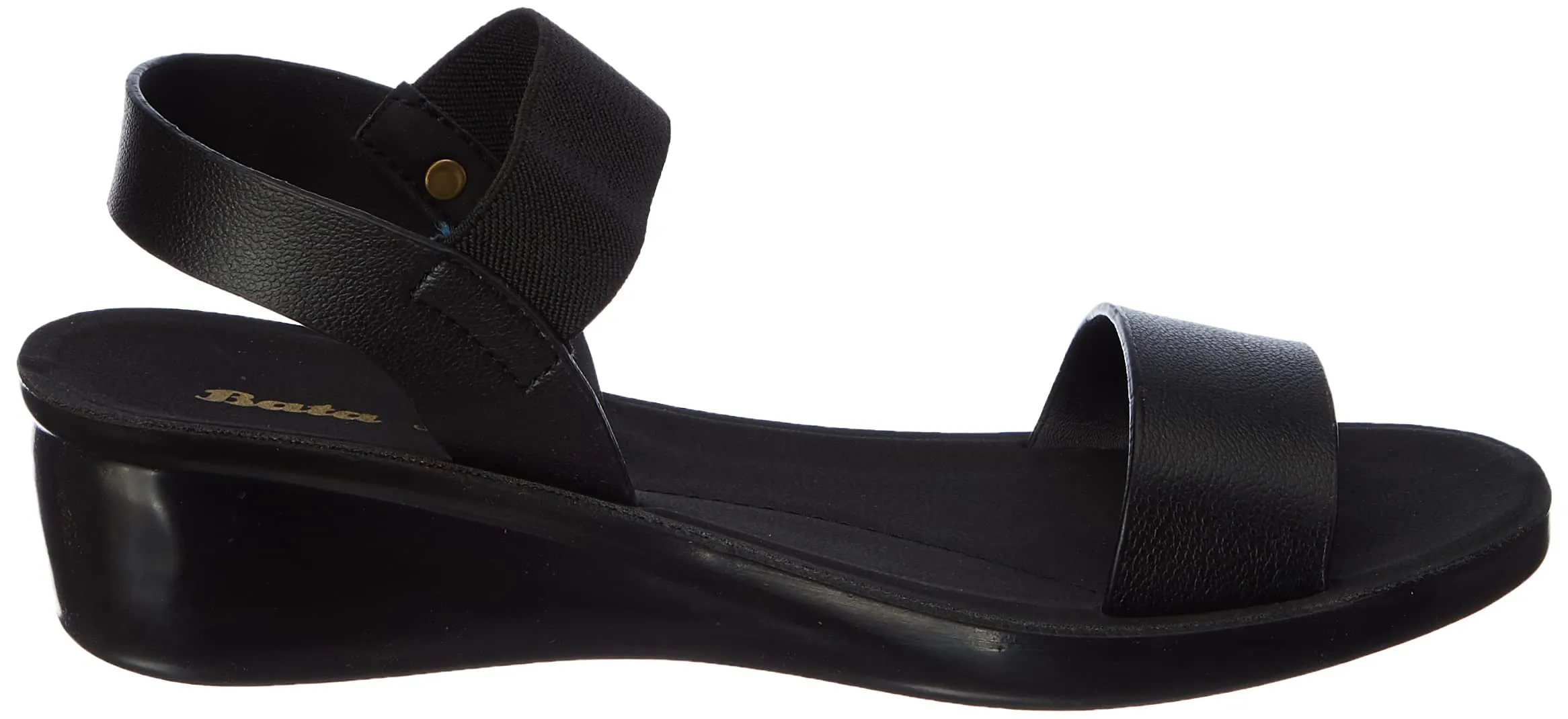 Bata Women AERIAL SANDAL Black Sandal UK 6 (6616603)