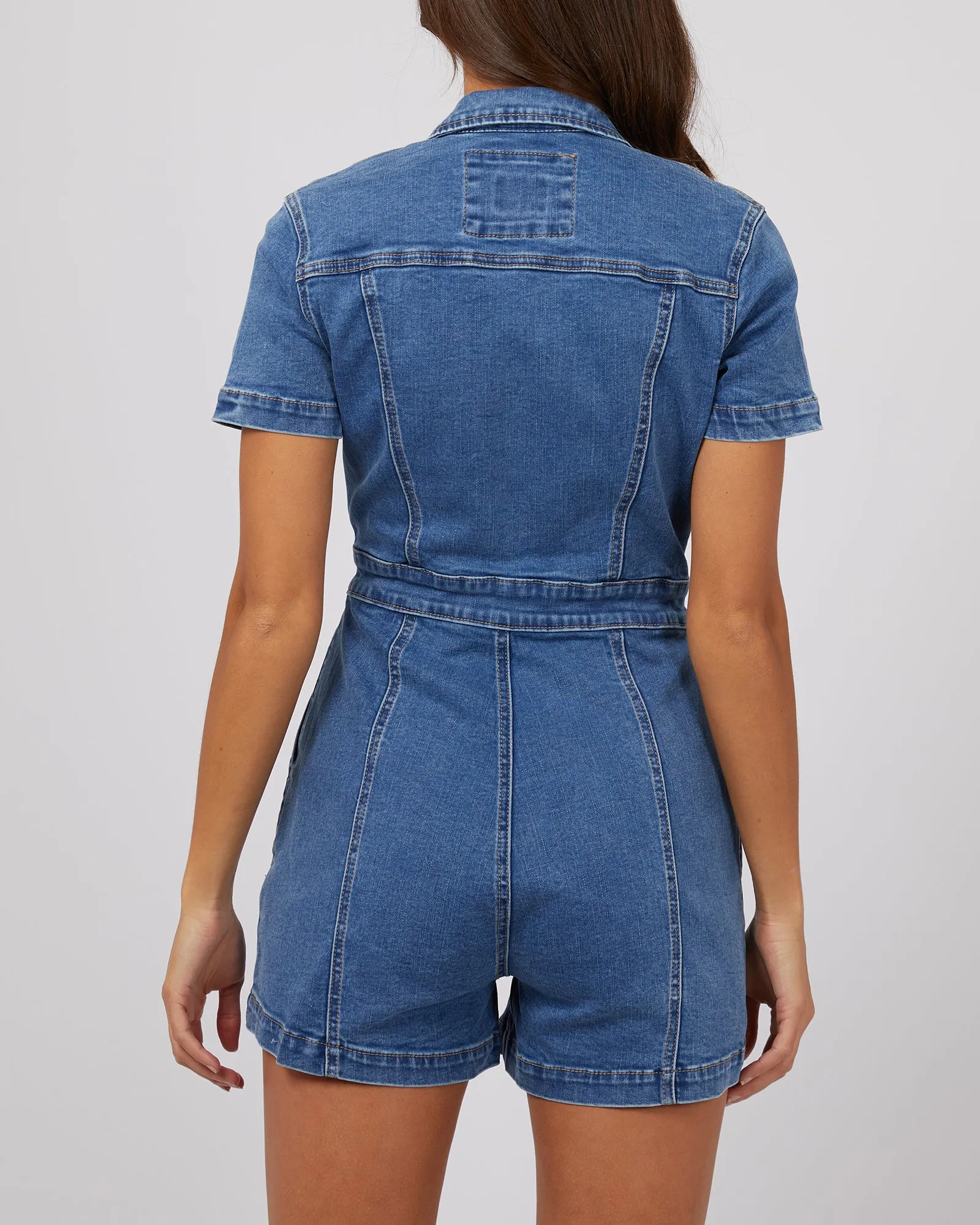 Boston Playsuit Mid Blue