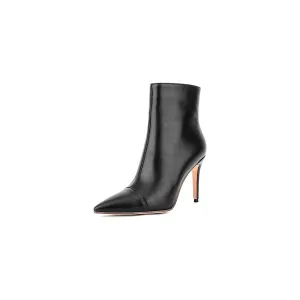 Chic Smooth Textured Mid-Calf Ankle Boots