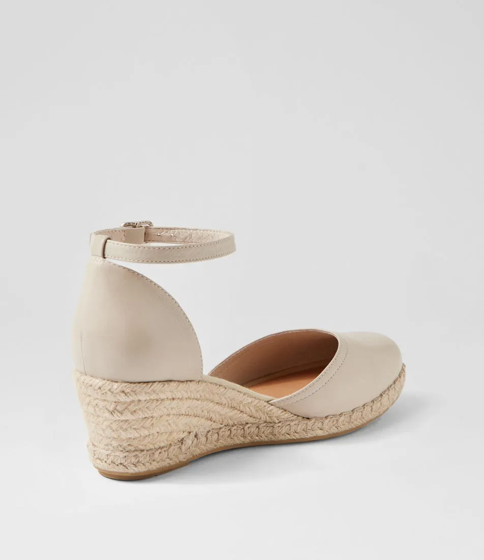 Django & Juliette - Wedges - Rylen - Almond / Rope Leather