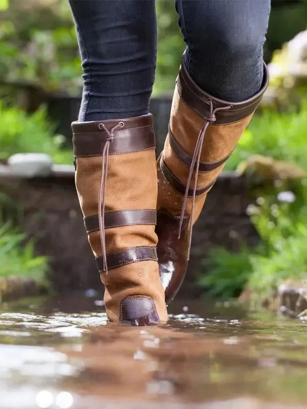 DUBARRY Galway Waterproof Leather Country Boots - Brown