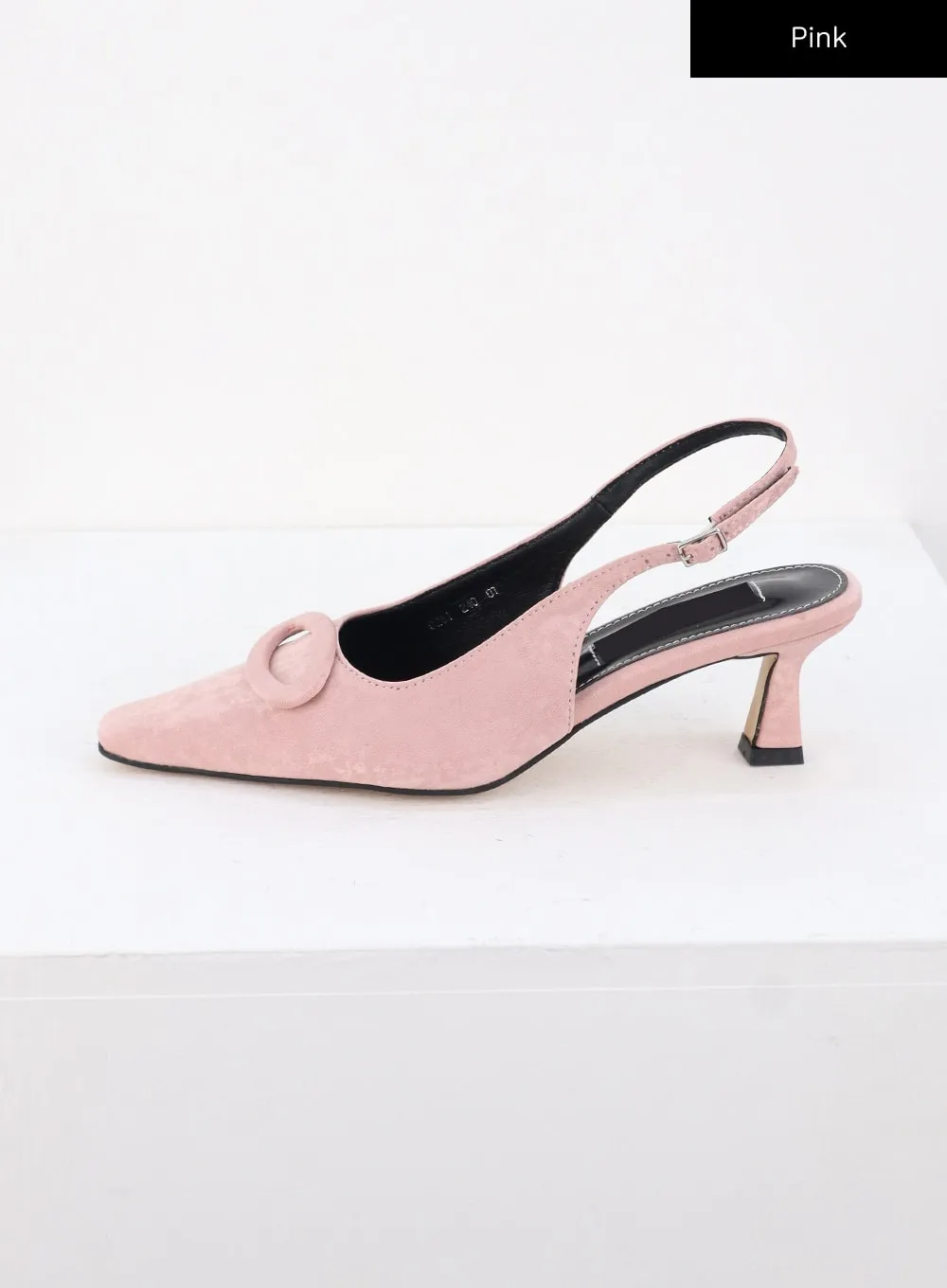 Faux Leather Slingback Heels CS303