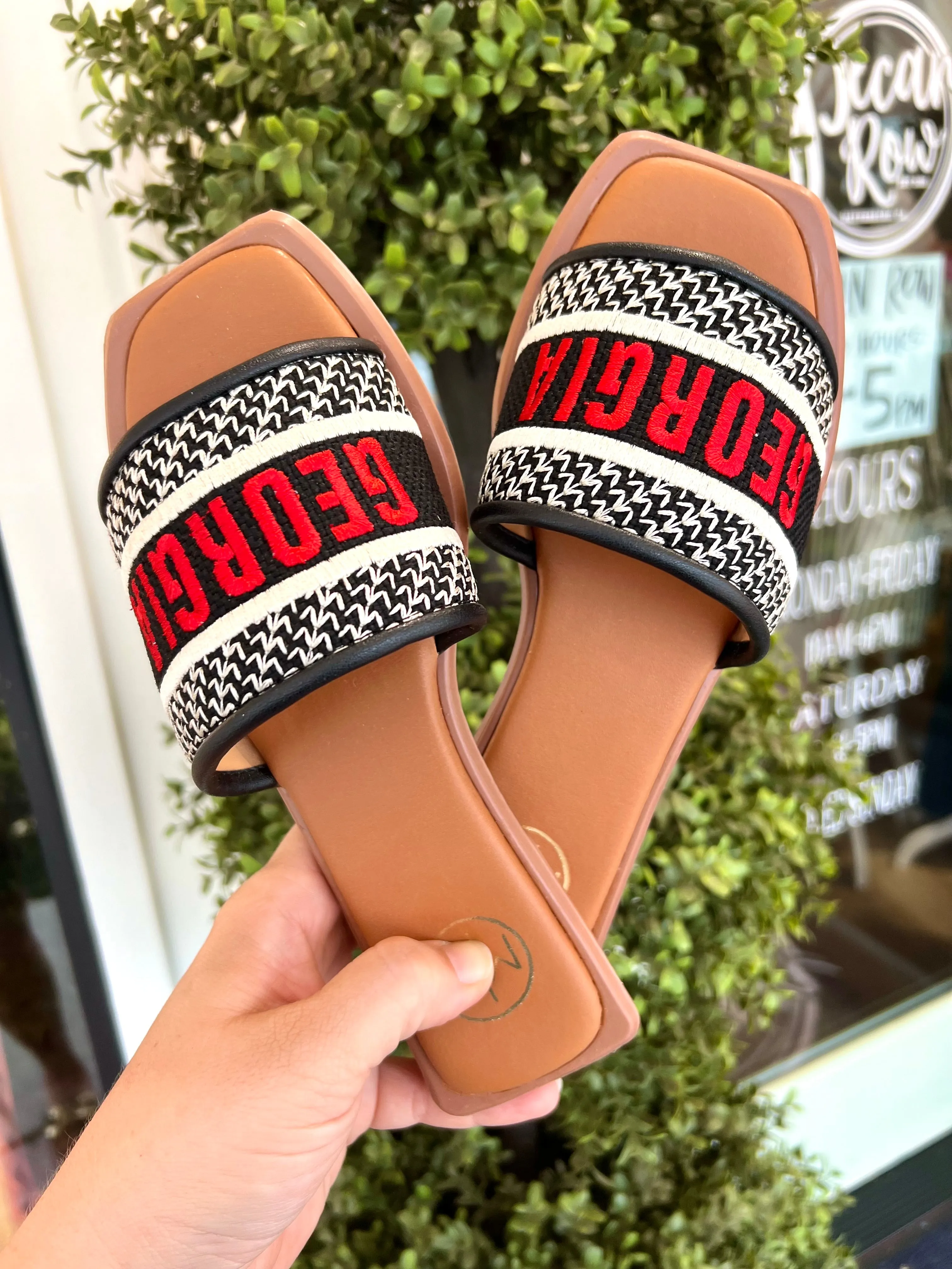 Georgia Game Day Sandals