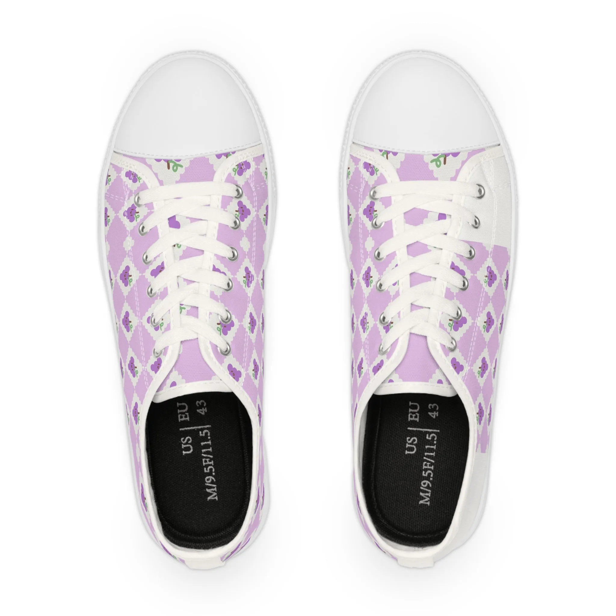 Grapes Men's Low Top Sneakers