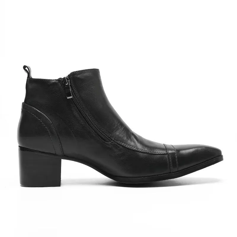 LeatherLux Classy Statement Dress Boots