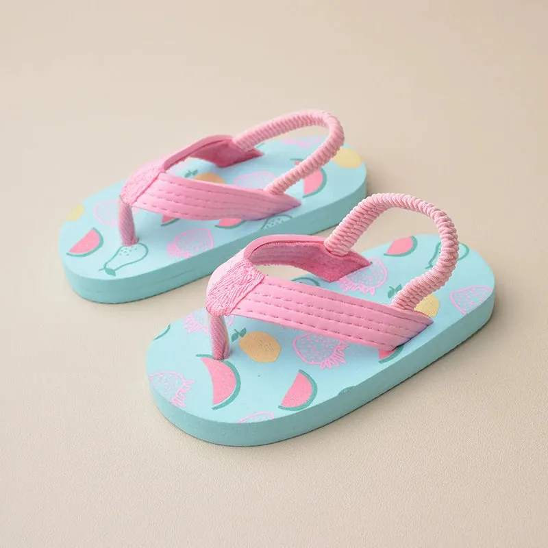 Little Boys and Girls Stylish Design Various Colors Flat Slippers Children Lovely Lithe Flip Flops WCDX01