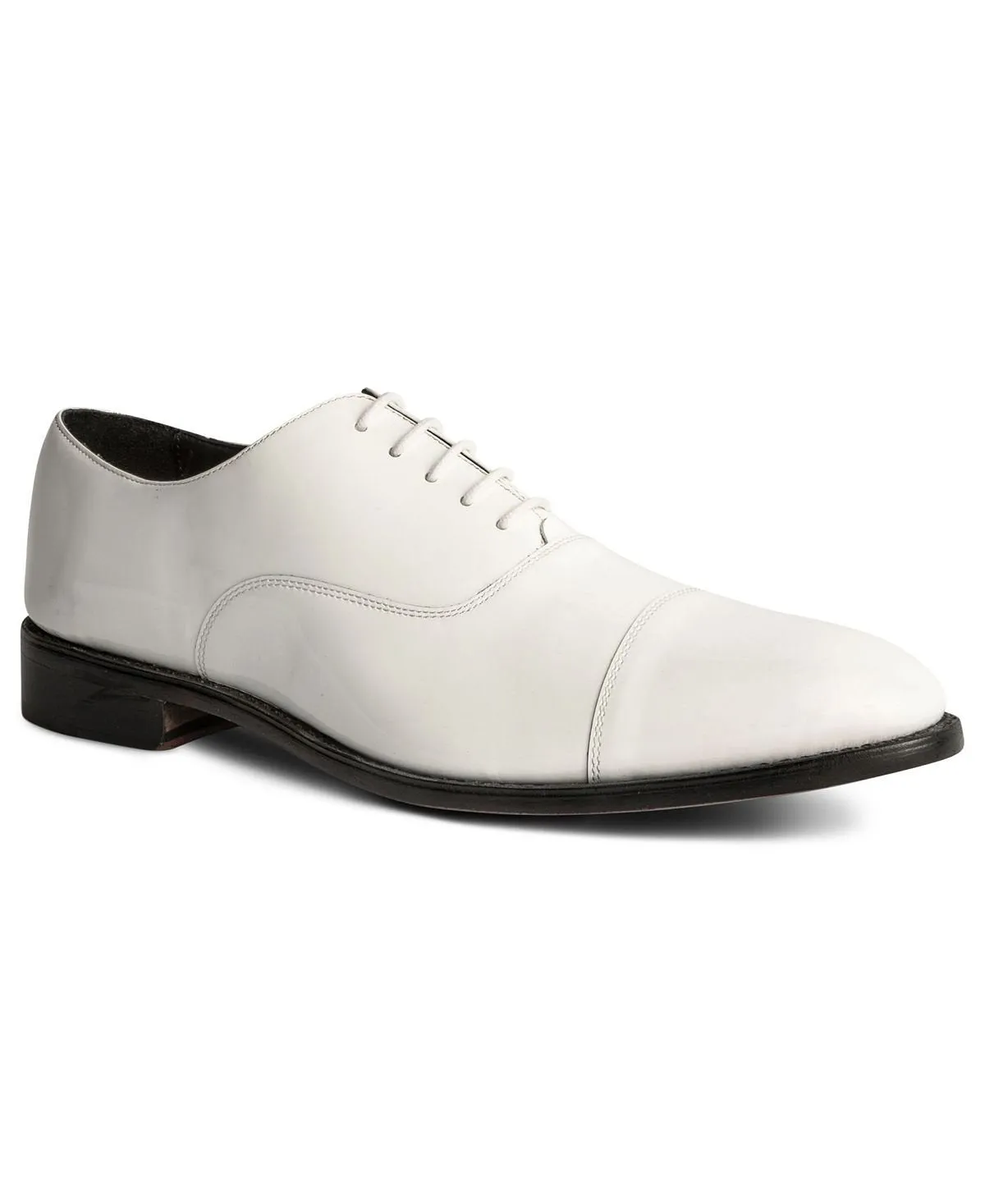 Men's classic oxford shoes clinton tux cap-toe Anthony Veer, white