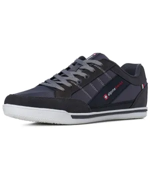 Men's Retro Fashion Tennis Sneakers Casual Sports Shoes Alpine Swiss grey