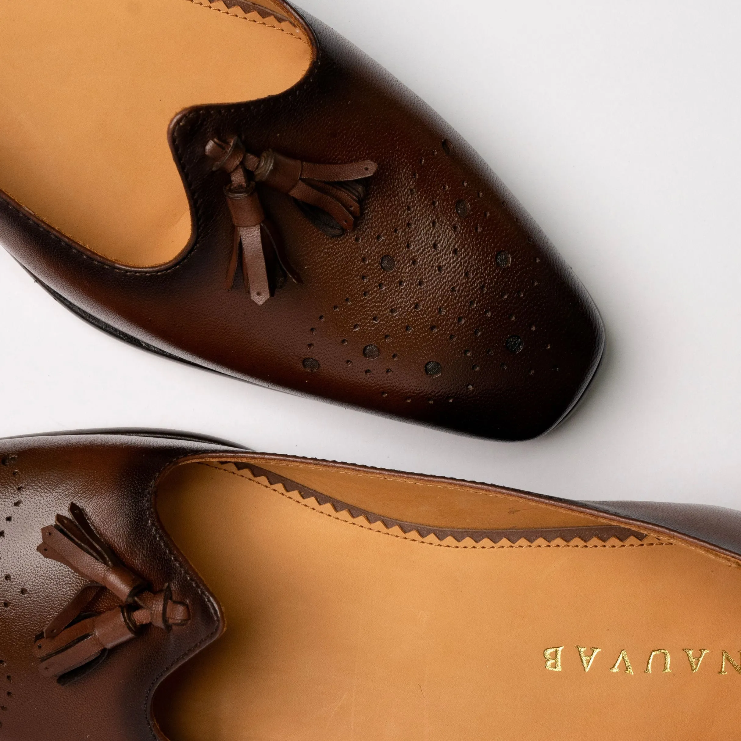 Nagra Tassel & Brogue | Choco Brown Leather