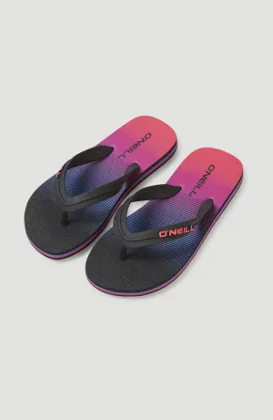 Profile Graphic Sandals | Black Simple Gradient