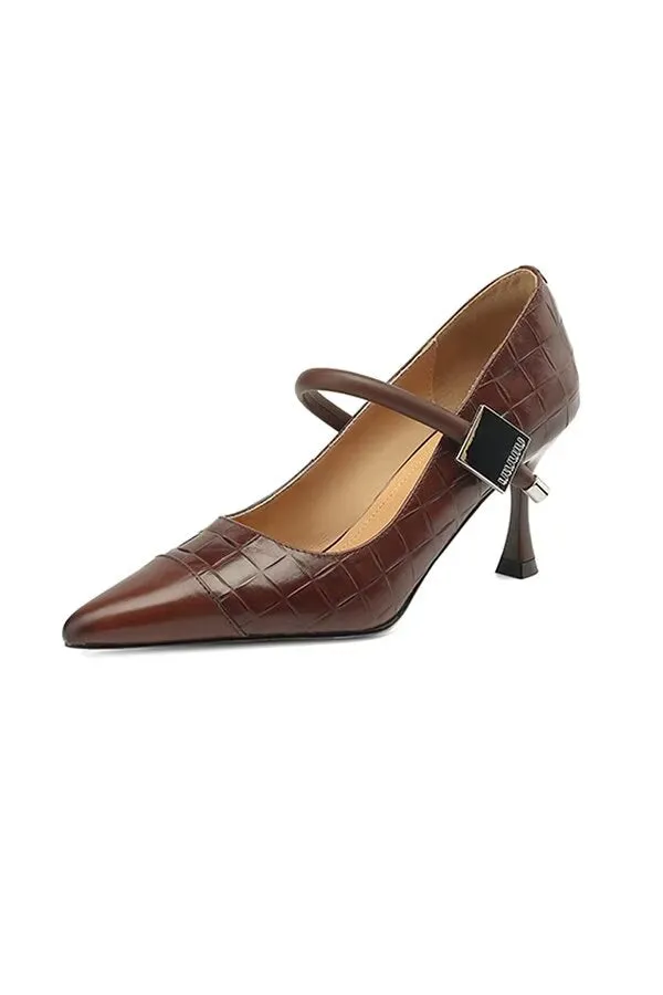 Refined Buckle Accent Pumps