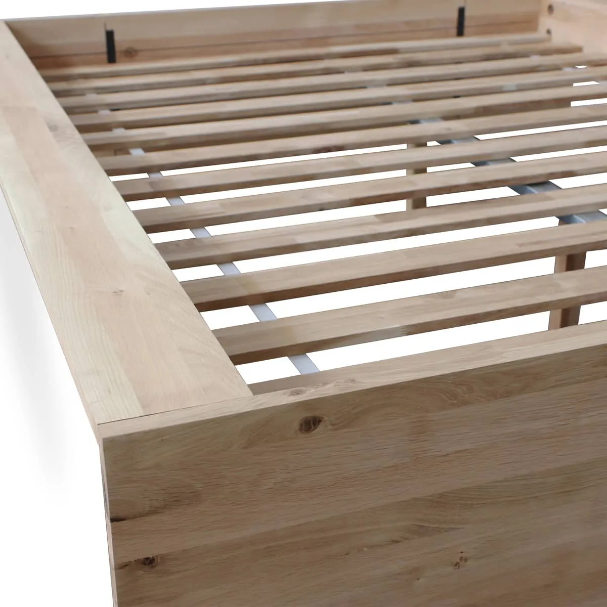 Slice Queen Bed Base - Oak