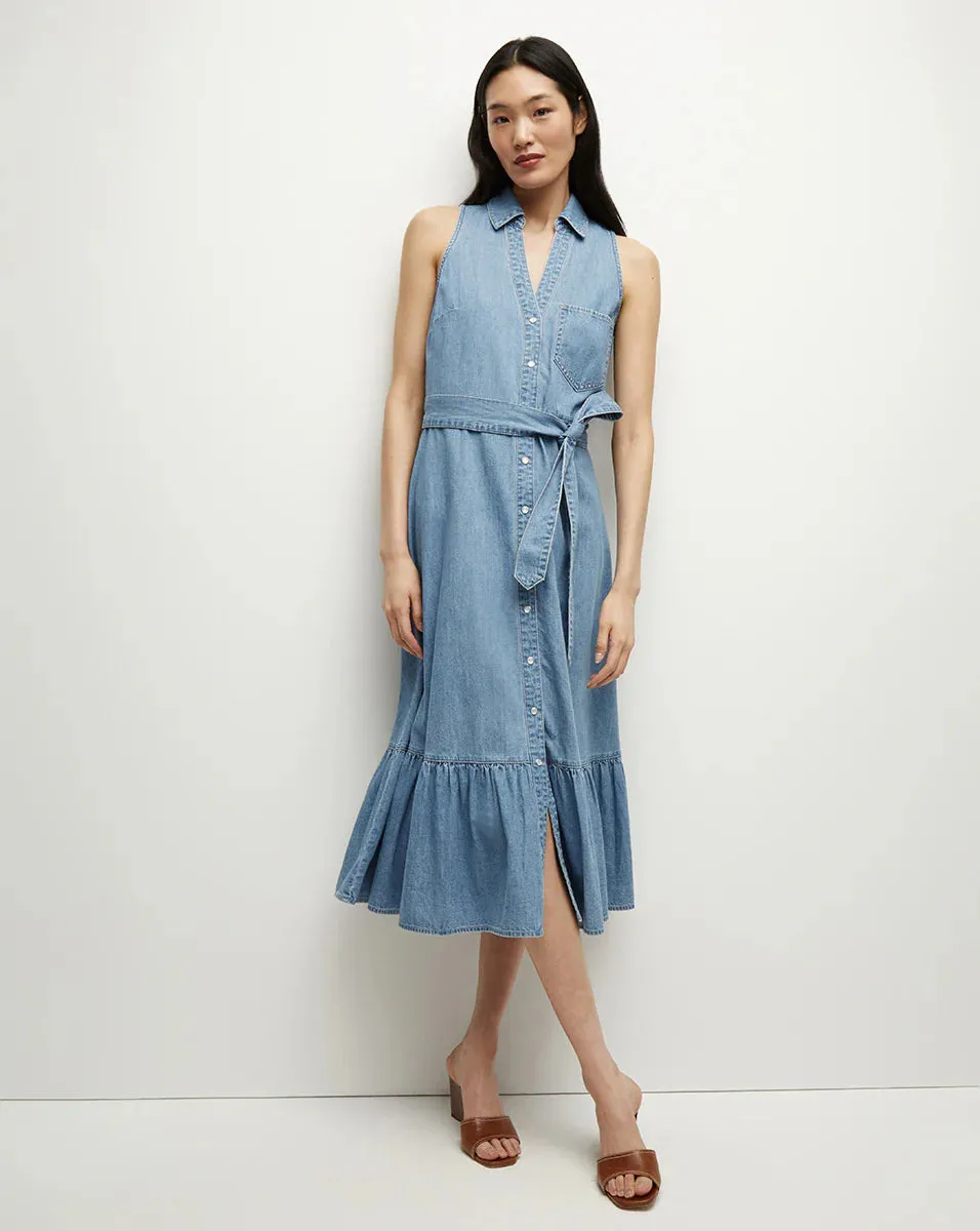 VERONICA BEARD EDWINA SLEEVELESS MIDI DRESS