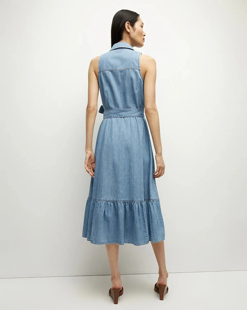 VERONICA BEARD EDWINA SLEEVELESS MIDI DRESS